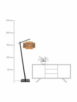 Gro&szlig;e Bogenlampe Bhutan aus Bambus, Ø 50 x H 176 cmNur noch 1 Artikel verfügbar -Leuchten Verkaufsladen Grosse Bogenlampe Bhutan aus Bambus 2