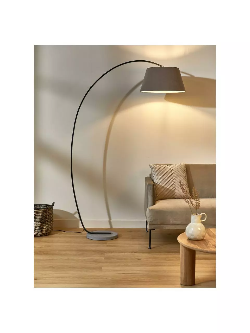 Große Bogenlampe Brok mit Antik-Finish, B 121 x H 196 cm 5 Große Bogenlampe Brok mit Antik-Finish, B 121 x H 196 cm – Bild 3