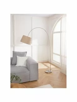 Westwing Collection Gro&szlig;e Bogenlampe Laurence in Beige, Ø 40 x H 188 cm -Leuchten Verkaufsladen Grosse Bogenlampe Laurence in Beige 2