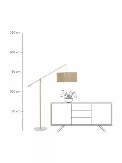 Westwing Collection Gro&szlig;e Bogenlampe Lisana mit Marmorfu&szlig;, Ø 50 x H 171 cm -Leuchten Verkaufsladen Grosse Bogenlampe Lisana mit Marmorfuss 3