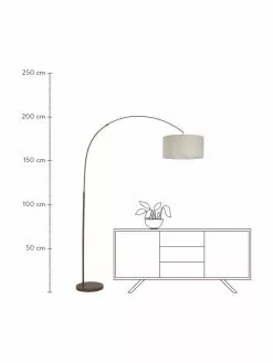 Westwing Collection Große Bogenlampe Niels in Braun-Beige, Ø 50 x H 218 cm 10 Westwing Collection Große Bogenlampe Niels in Braun-Beige, Ø 50 x H 218 cm -Leuchten Verkaufsladen Grosse Bogenlampe Niels in Braun Beige 2