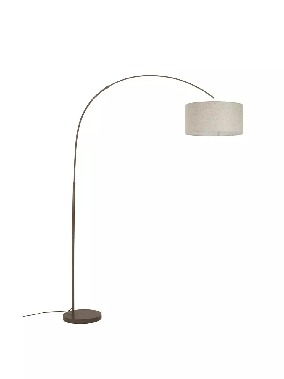 Westwing Collection Große Bogenlampe Niels in Braun-Beige, Ø 50 x H 218 cm 3 Westwing Collection Große Bogenlampe Niels in Braun-Beige, Ø 50 x H 218 cm