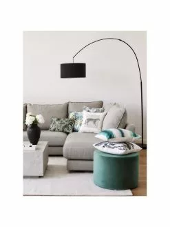 Westwing Collection Große Bogenlampe Niels in Schwarz, Ø 50 x H 218 cm -Leuchten Verkaufsladen Grosse Bogenlampe Niels in Schwarz 2