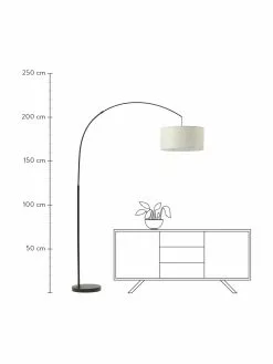 Westwing Collection Große Bogenlampe Niels in Schwarz-Beige, Ø 50 x H 218 cm 10 Westwing Collection Große Bogenlampe Niels in Schwarz-Beige, Ø 50 x H 218 cm -Leuchten Verkaufsladen Grosse Bogenlampe Niels in Schwarz Beige 2
