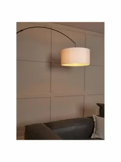 Westwing Collection Gro&szlig;e Bogenlampe Niels in Schwarz-Wei&szlig;, Ø 50 x H 218 cm -Leuchten Verkaufsladen Grosse Bogenlampe Niels in Schwarz Weiss 2