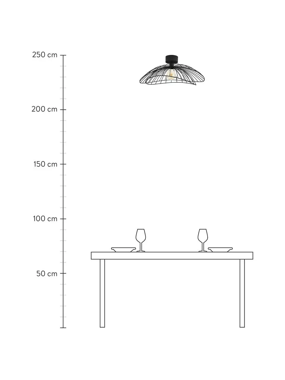 Globen Lighting Große Decken- und Wandleuchte Ray, Ø 60 x H 20 cm 5 Globen Lighting Große Decken- und Wandleuchte Ray, Ø 60 x H 20 cm – Bild 3