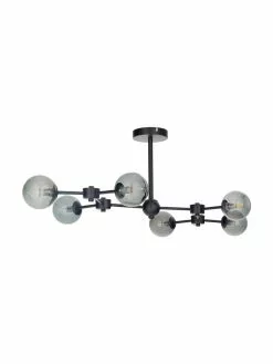 Westwing Collection Gro&szlig;e Deckenleuchte Aurelia in Schwarz, B 110 x H 32 cm -Leuchten Verkaufsladen Grosse Deckenleuchte Aurelia in Schwarz 4