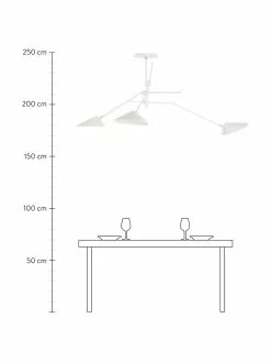 Westwing Collection Große Deckenleuchte Neron mit Gold-Dekor in Weiß, B 173 x H 52 cm 11 Westwing Collection Große Deckenleuchte Neron mit Gold-Dekor in Weiß, B 173 x H 52 cm -Leuchten Verkaufsladen Grosse Deckenleuchte Neron mit Gold Dekor in Weiss 3