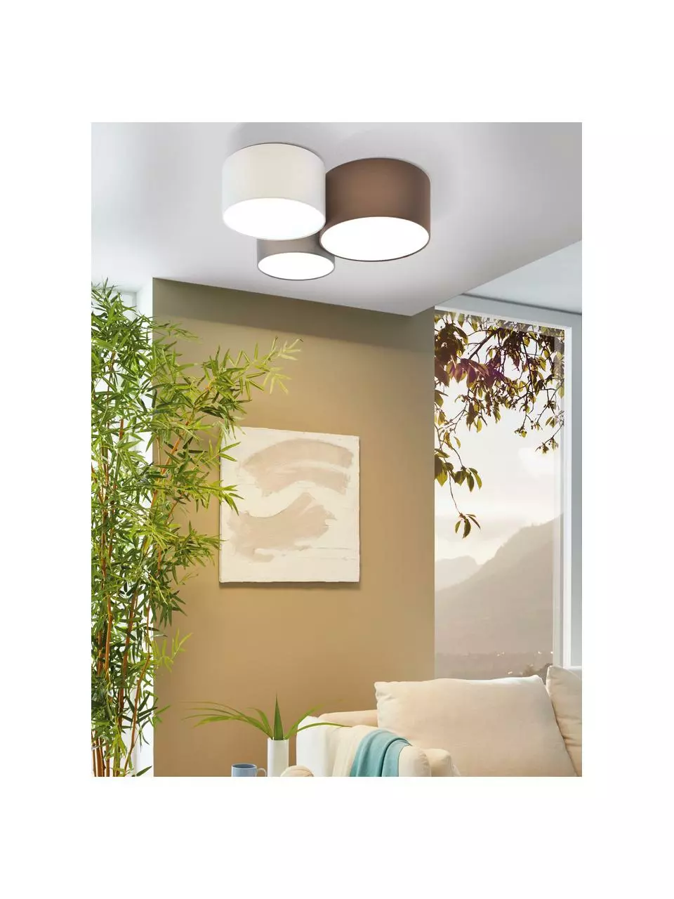 Große Deckenleuchte Pastore, Ø 61 x H 26 cm 4 Große Deckenleuchte Pastore, Ø 61 x H 26 cm – Bild 2