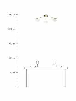 Westwing Collection Gro&szlig;e Design Deckenleuchte Guna, Ø 76 x H 25 cm -Leuchten Verkaufsladen Grosse Design Deckenleuchte Guna 2