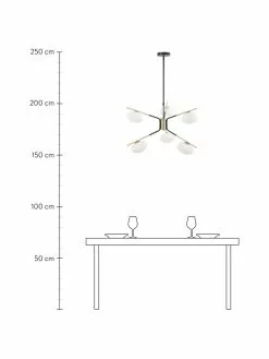 Westwing Collection Gro&szlig;e Design Pendelleuchte Guna, Ø 70 cm -Leuchten Verkaufsladen Grosse Design Pendelleuchte Guna 3