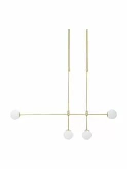 Westwing Collection Gro&szlig;e Design Pendelleuchte Moon, B 112 x H 90 cm