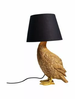 Kare Design Große Design Tischlampe Duck, B 31 x H 58 cm