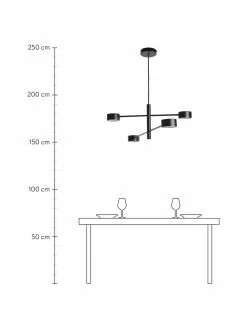 Nordlux Gro&szlig;e Dimmbare LED-Pendelleuchte Clyde, B 90 x H 22 cm -Leuchten Verkaufsladen Grosse Dimmbare LED Pendelleuchte Clyde 3