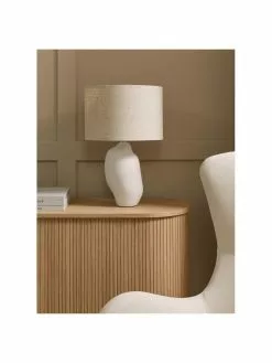 Westwing Collection Gro&szlig;e Keramik-Tischlampe Colett in organischer Form, Ø 35 x H 53 cm -Leuchten Verkaufsladen Grosse Keramik Tischlampe Colett in organischer Form 3