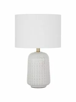 Westwing Collection Große Keramik-Tischlampe Iva, Ø 33 x H 53 cm