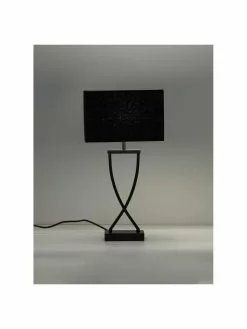 Westwing Collection Gro&szlig;e Klassische Tischlampe Vanessa in Schwarz, B 27 x H 52 cm -Leuchten Verkaufsladen Grosse Klassische Tischlampe Vanessa in Schwarz 4