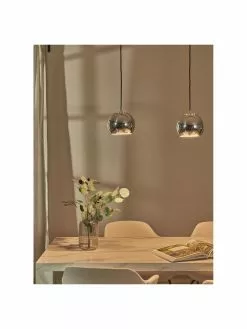 Frandsen Gro&szlig;e Kugel-Pendelleuchte Ball in Chromfarben, B 100 x H 18 cm -Leuchten Verkaufsladen Grosse Kugel Pendelleuchte Ball in Chromfarben 5