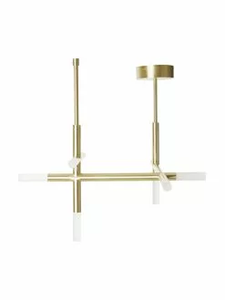 Westwing Collection Gro&szlig;e LED-Deckenleuchte Gratia in Gold, B 76 x H 50 cm -Leuchten Verkaufsladen Grosse LED Deckenleuchte Gratia in Gold 3