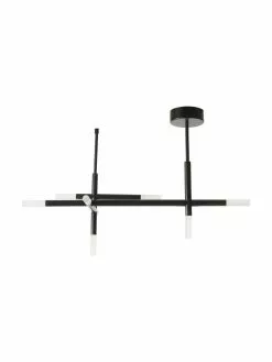 Westwing Collection Große LED-Deckenleuchte Gratia in Schwarz, B 76 x H 50 cm -Leuchten Verkaufsladen Grosse LED Deckenleuchte Gratia in Schwarz 2