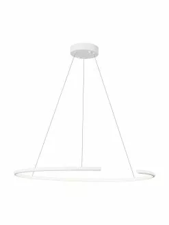 Gro&szlig;e LED-Pendelleuchte Breda in Wei&szlig;, Ø 70 x H 200 cm -Leuchten Verkaufsladen Grosse LED Pendelleuchte Breda in Weiss 3