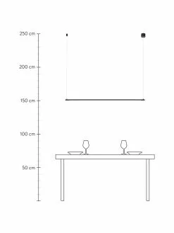 Gro&szlig;e LED-Pendelleuchte Elettra, B 120 x H 2 cm -Leuchten Verkaufsladen Grosse LED Pendelleuchte Elettra 2
