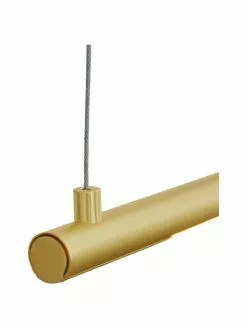 Gro&szlig;e LED-Pendelleuchte Elettra in Goldfarben, B 120 x H 2 cm -Leuchten Verkaufsladen Grosse LED Pendelleuchte Elettra in Goldfarben 5