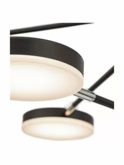 Gro&szlig;e LED-Pendelleuchte Fad in Schwarz, B 89 x H 62 cm -Leuchten Verkaufsladen Grosse LED Pendelleuchte Fad in Schwarz 3