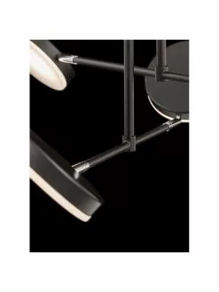 Gro&szlig;e LED-Pendelleuchte Fad in Schwarz, B 89 x H 62 cm -Leuchten Verkaufsladen Grosse LED Pendelleuchte Fad in Schwarz 5