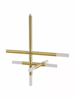 Westwing Collection Gro&szlig;e LED-Pendelleuchte Gratia in Gold, B 90 x H 90 cm -Leuchten Verkaufsladen Grosse LED Pendelleuchte Gratia in Gold 3