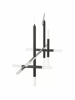 Westwing Collection Gro&szlig;e LED-Pendelleuchte Gratia in Schwarz, B 90 x H 90 cm -Leuchten Verkaufsladen Grosse LED Pendelleuchte Gratia in Schwarz 5