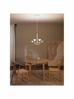 Westwing Collection Gro&szlig;e LED-Pendelleuchte Paula in Mattwei&szlig;, B 55 x H 49 cm -Leuchten Verkaufsladen Grosse LED Pendelleuchte Paula in Mattweiss 2