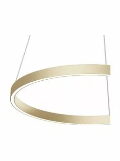 Große LED-Pendelleuchte Rim in Gold, Ø 60 x H 40 cm -Leuchten Verkaufsladen Grosse LED Pendelleuchte Rim in Gold 4