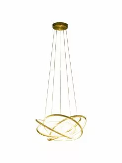 Kare Design Große LED-Pendelleuchte Saturn in Gold, Ø 72 x H 75 cm 11 Kare Design Große LED-Pendelleuchte Saturn in Gold, Ø 72 x H 75 cm -Leuchten Verkaufsladen Grosse LED Pendelleuchte Saturn in Gold 3
