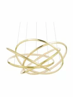 Kare Design Große LED-Pendelleuchte Saturn in Gold, Ø 72 x H 75 cm 13 Kare Design Große LED-Pendelleuchte Saturn in Gold, Ø 72 x H 75 cm -Leuchten Verkaufsladen Grosse LED Pendelleuchte Saturn in Gold 5