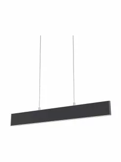Gro&szlig;e LED-Pendelleuchte Step in Schwarz, B 91 x H 20 cm