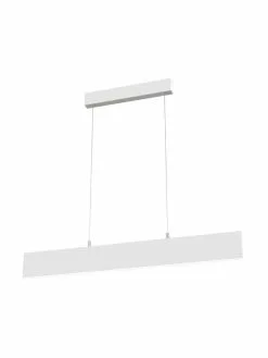 Gro&szlig;e LED-Pendelleuchte Step in Wei&szlig;, B 91 x H 20 cm -Leuchten Verkaufsladen Grosse LED Pendelleuchte Step in Weiss 2
