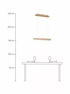 Gro&szlig;e LED-Pendelleuchte Timber aus Holz, B 65 x T 9 cmNur noch wenige verfügbar -Leuchten Verkaufsladen Grosse LED Pendelleuchte Timber aus Holz 2