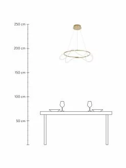Gro&szlig;e LED-Pendelleuchte Tiriac, Ø 70 x H 120 cm -Leuchten Verkaufsladen Grosse LED Pendelleuchte Tiriac 2