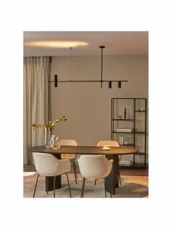 Westwing Collection Gro&szlig;e Moderne Pendelleuchte Cassandra in Schwarz, B 143 x H 73 cm -Leuchten Verkaufsladen Grosse Moderne Pendelleuchte Cassandra in Schwarz 4