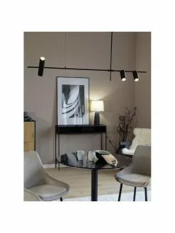 Westwing Collection Gro&szlig;e Moderne Pendelleuchte Cassandra in Schwarz, B 143 x H 73 cm -Leuchten Verkaufsladen Grosse Moderne Pendelleuchte Cassandra in Schwarz 5