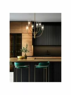 Gro&szlig;e Pendelleuchte Arco in Gold, Ø 61 x H 67 cm -Leuchten Verkaufsladen Grosse Pendelleuchte Arco in Gold 5