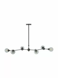 Westwing Collection Gro&szlig;e Pendelleuchte Aurelia in Schwarz, B 110 x H 60 cm -Leuchten Verkaufsladen Grosse Pendelleuchte Aurelia in Schwarz 4