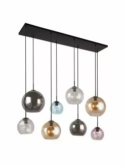 Searchlight Große Pendelleuchte Bar aus farbigem Glas, B 151 x H 150 cm -Leuchten Verkaufsladen Grosse Pendelleuchte Bar aus farbigem Glas 4