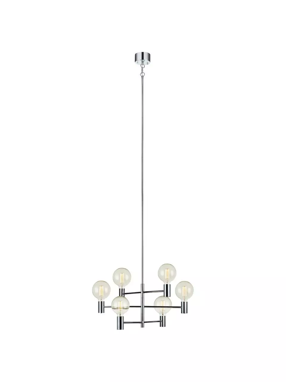 Markslöjd Große Pendelleuchte Capital in Silber, Ø 63 cm 7 Markslöjd Große Pendelleuchte Capital in Silber, Ø 63 cm – Bild 5