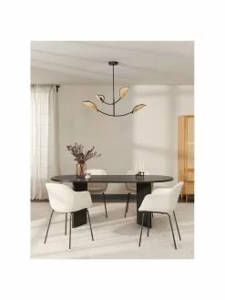 Westwing Collection Gro&szlig;e Pendelleuchte Freja aus Wiener Geflecht, B 112 x H 89 cm -Leuchten Verkaufsladen Grosse Pendelleuchte Freja aus Wiener Geflecht 2