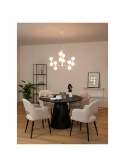 Westwing Collection Gro&szlig;e Pendelleuchte Grover mit Glaskugeln in Wei&szlig;, Ø 70 x H 56 cm -Leuchten Verkaufsladen Grosse Pendelleuchte Grover mit Glaskugeln in Weiss 5