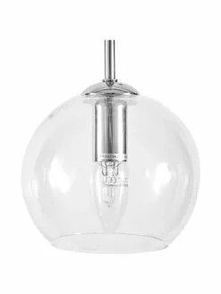 Westwing Collection Gro&szlig;e Pendelleuchte Hamilton in Silber, B 81 x H 13 cm -Leuchten Verkaufsladen Grosse Pendelleuchte Hamilton in Silber 4