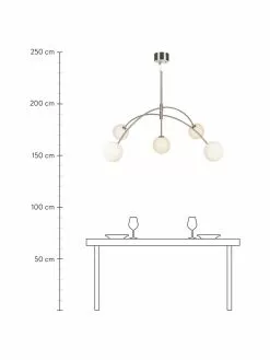 Marksl&ouml;jd Gro&szlig;e Pendelleuchte Heaven aus Opalglas, Ø 117 x H 70 cmNur noch wenige verfügbar -Leuchten Verkaufsladen Grosse Pendelleuchte Heaven aus Opalglas 2