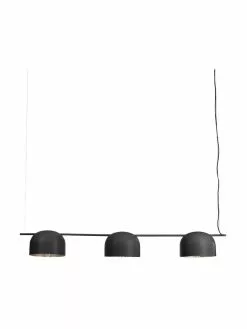 Westwing Collection Gro&szlig;e Pendelleuchte Joel mit Gold-Dekor, B 127 x H 15 cm